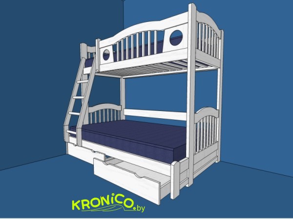 Кровать двухъярусная KRONICO 