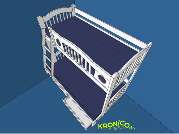 Кровать двухъярусная KRONICO 