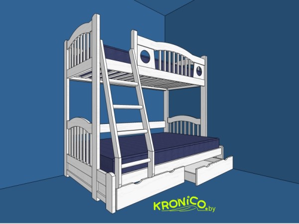 Кровать двухъярусная KRONICO 