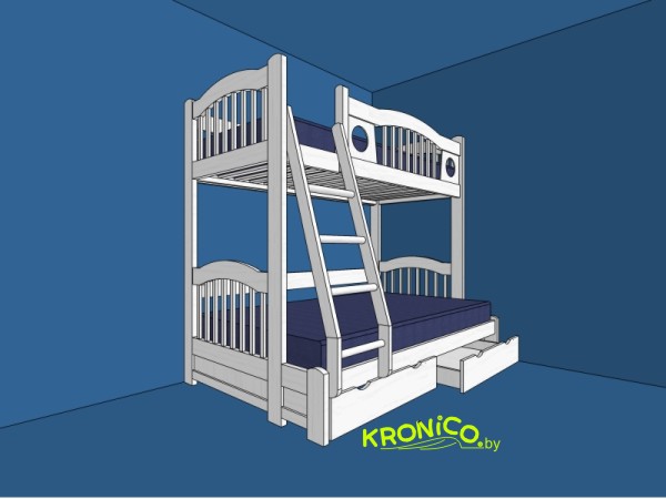 Кровать двухъярусная KRONICO 
