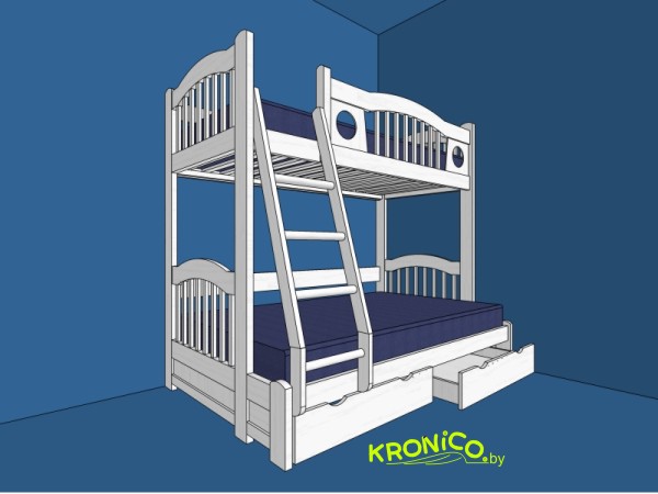Кровать двухъярусная KRONICO 