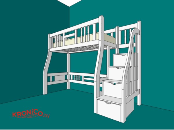 Кровать двухъярусная 