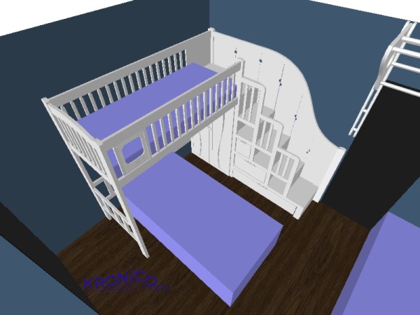 Проект детской комнаты KRONICO 4