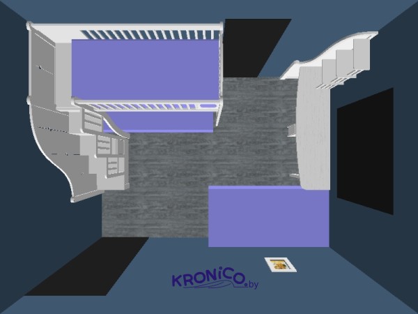 Проект детской комнаты KRONICO 4