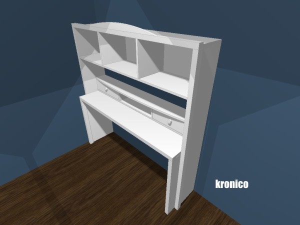 Детский стеллаж с выдвижным столом KRONICO