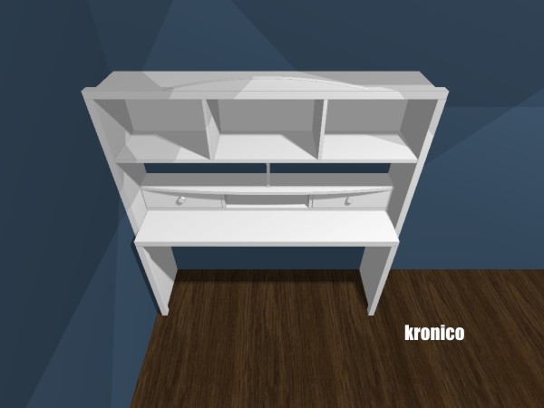 Детский стеллаж с выдвижным столом KRONICO